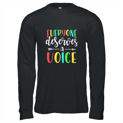 Speech Language Pathologist Everyone Deserves A Voice Shirt & Hoodie | siriusteestore