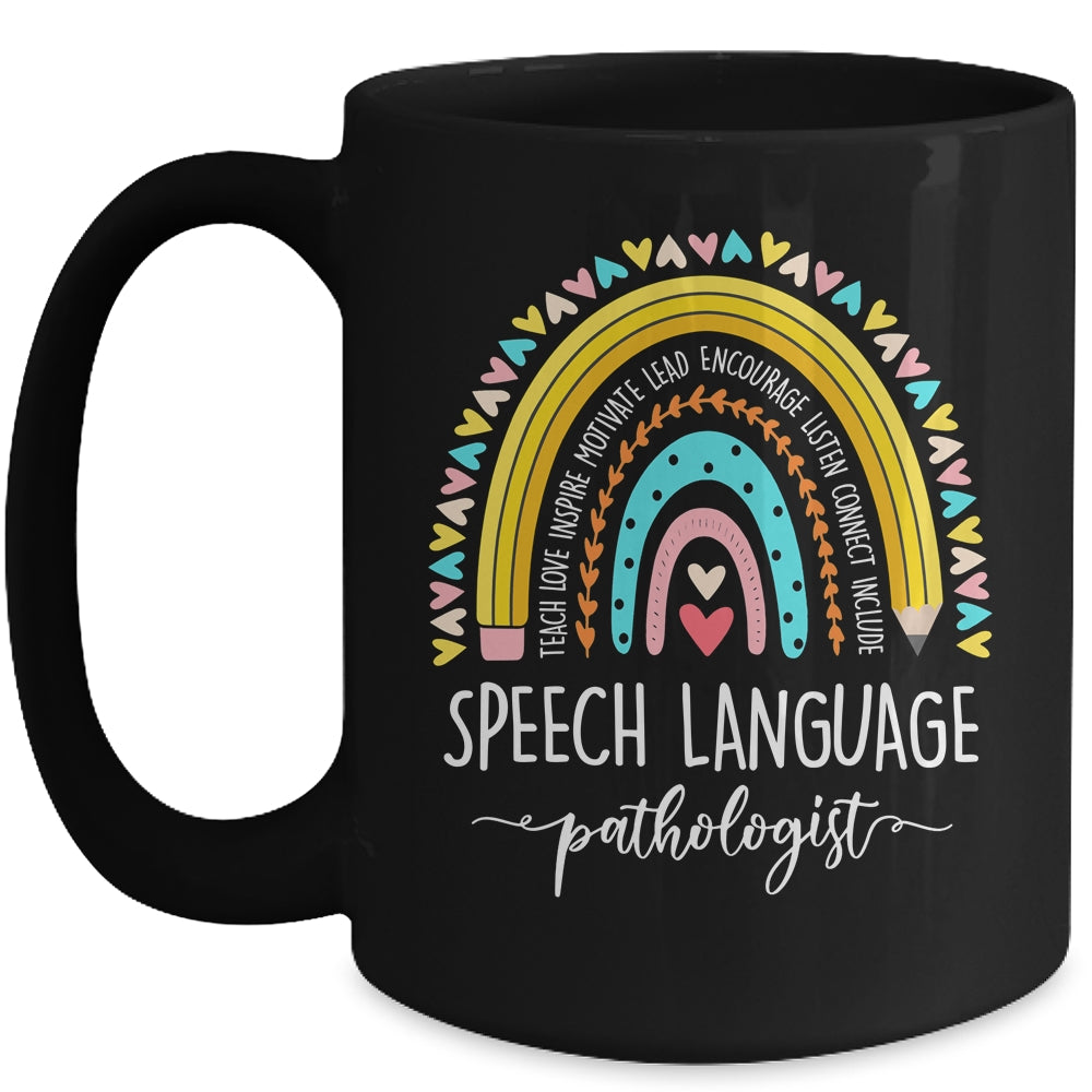 Speech Language Pathologist Rainbow Speech Therapy SLP Mug | siriusteestore