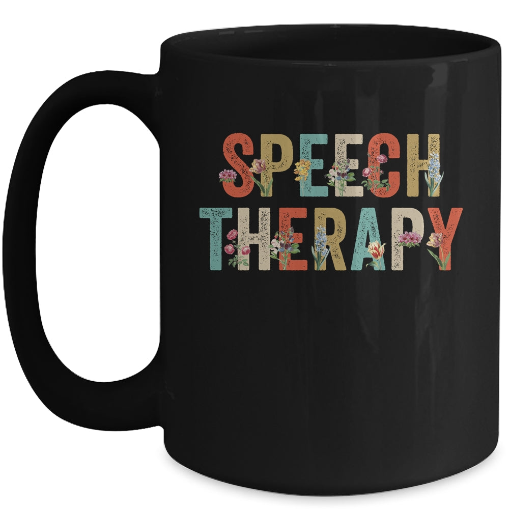 Speech Language Pathologist Speech Therapy Teacher Retro Mug | siriusteestore