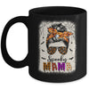 Spooky Mama Halloween Messy Bun Witch Mom Women Spooky Mug | siriusteestore