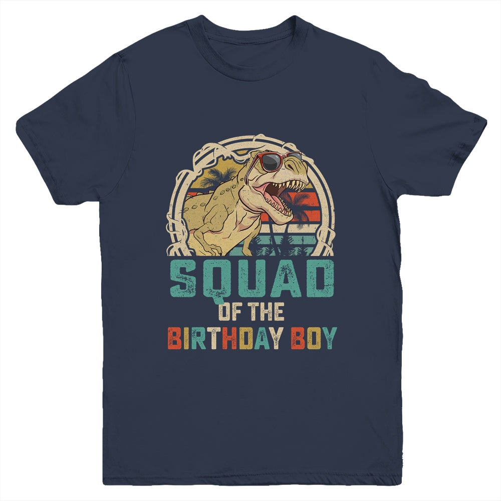 Squad Of The Birthday Boy Dinosaur Friend Matching Friends Youth Shirt | siriusteestore