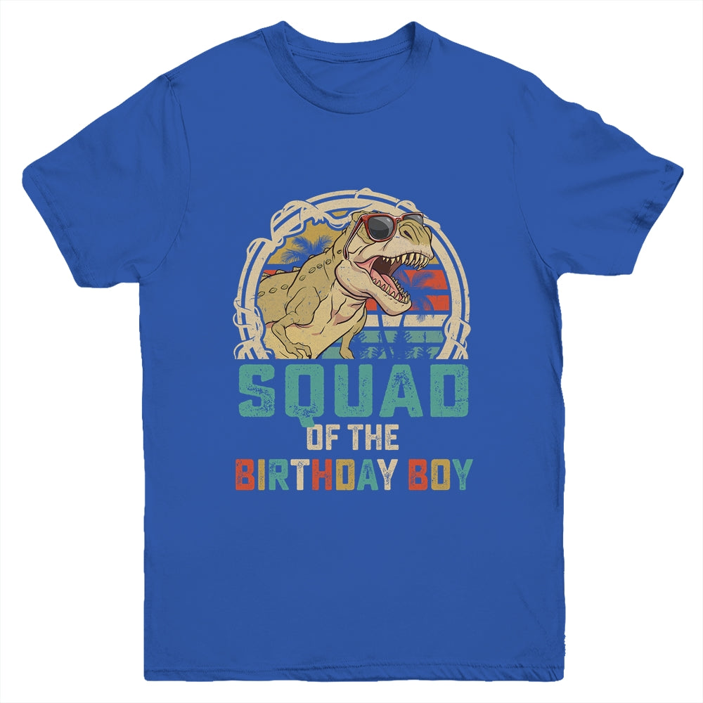 Squad Of The Birthday Boy Dinosaur Friend Matching Friends Youth Shirt | siriusteestore