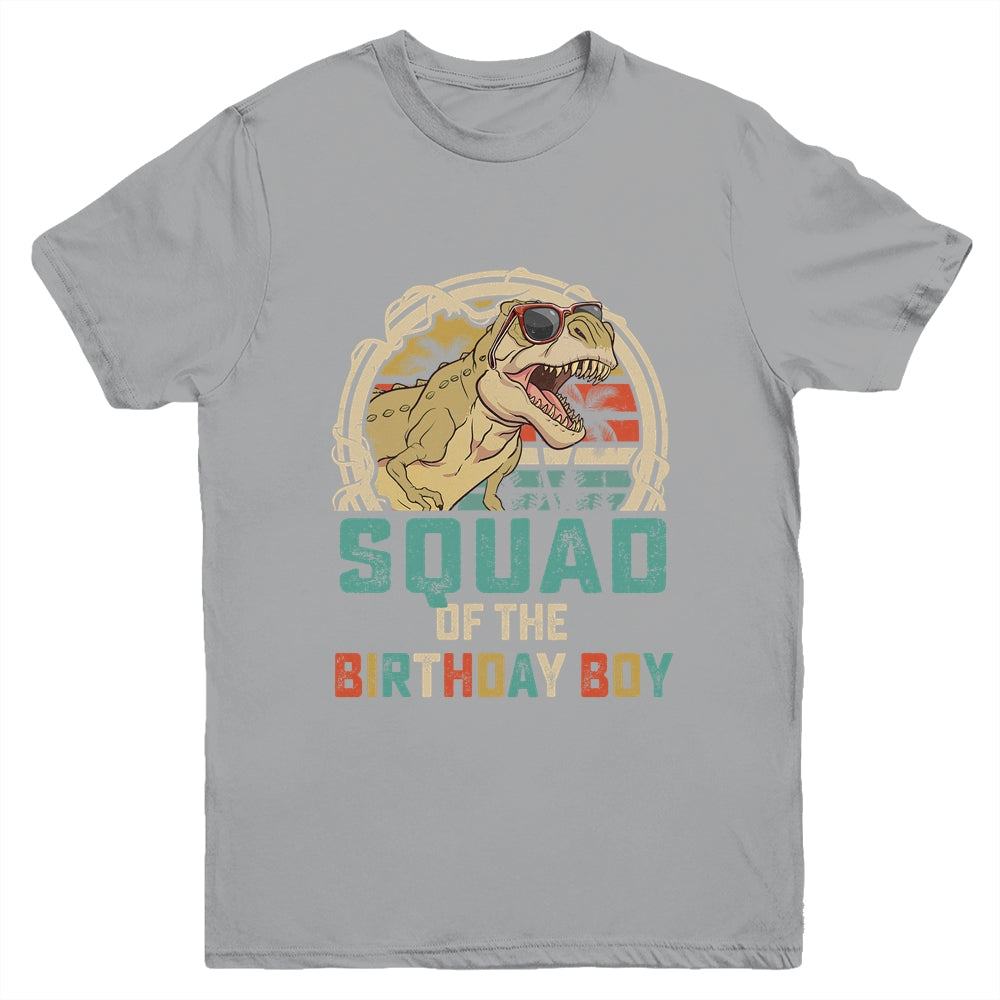 Squad Of The Birthday Boy Dinosaur Friend Matching Friends Youth Shirt | siriusteestore