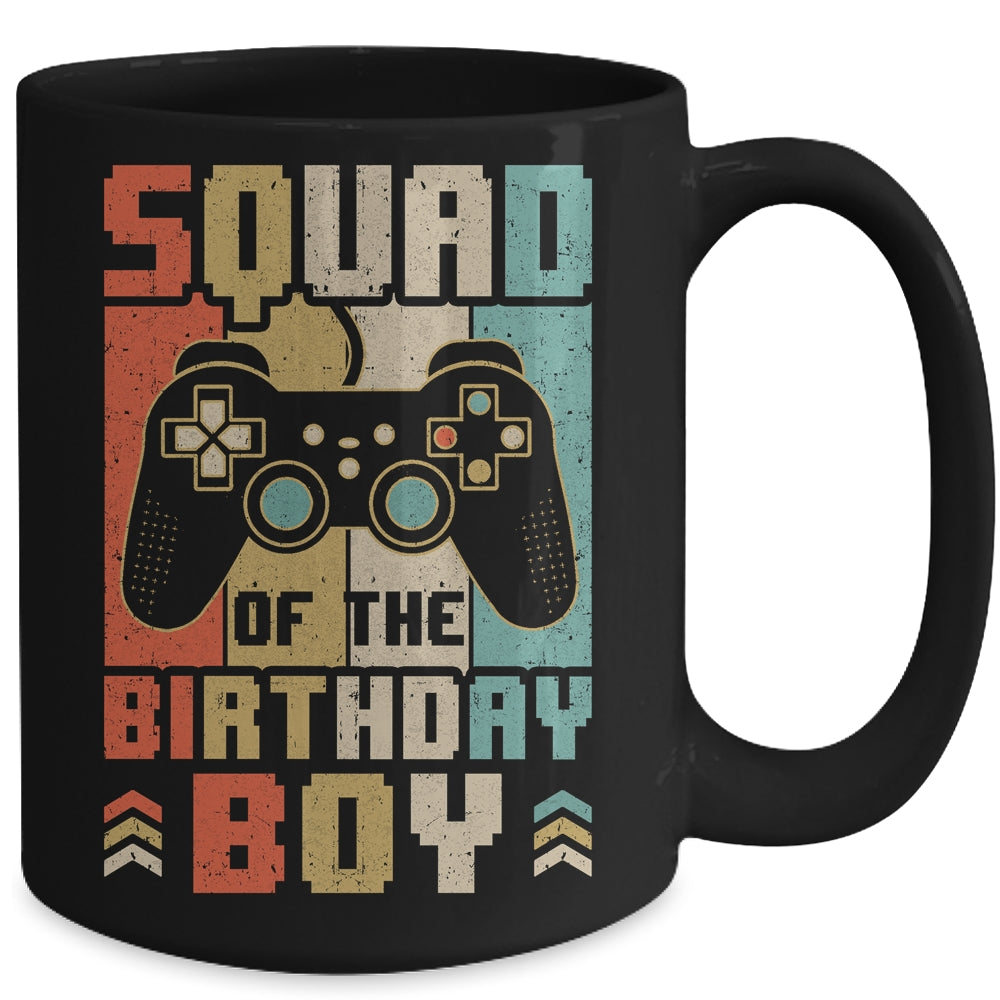 Squad Of The Birthday Boy Video Gamer Party Matching Family Mug | siriusteestore