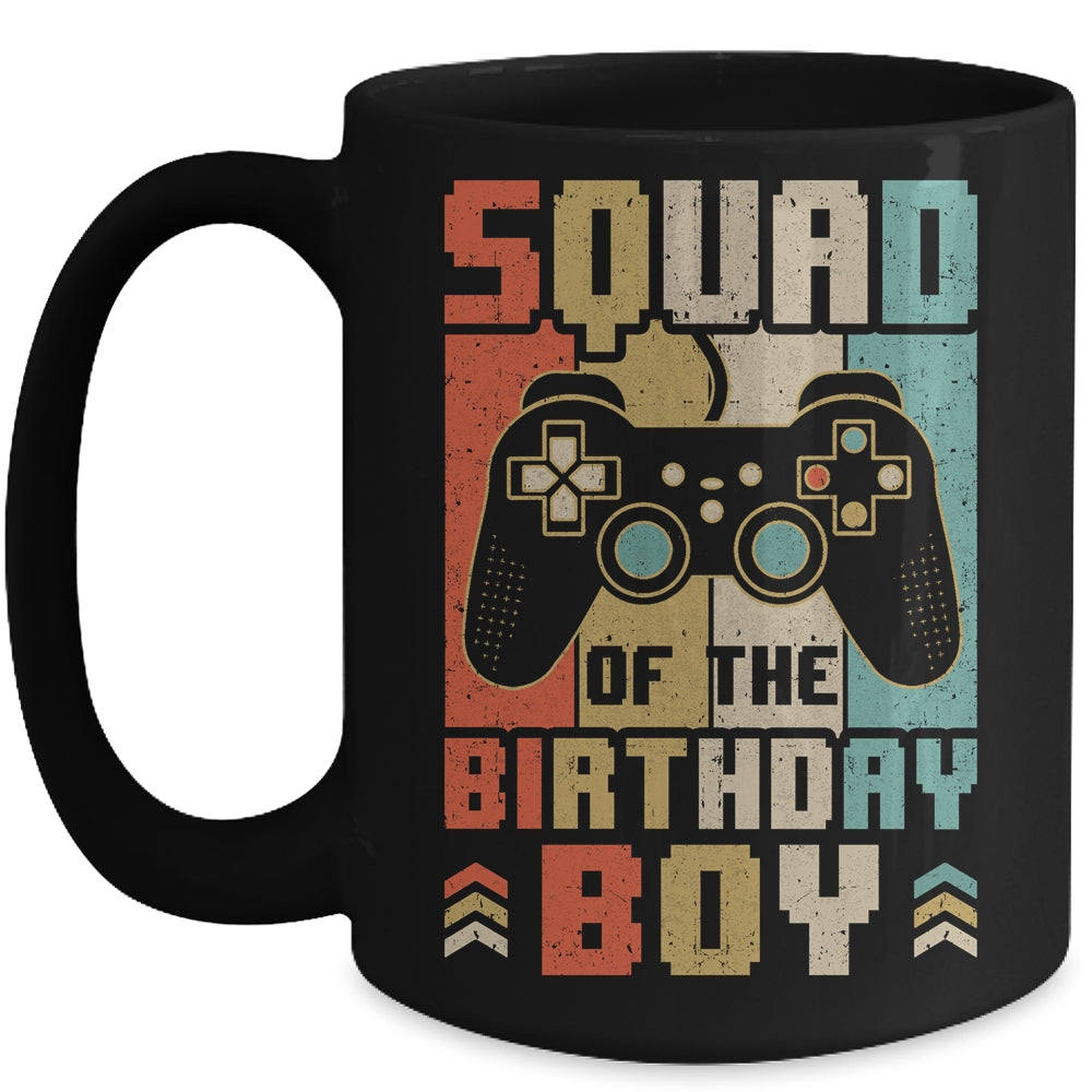 Squad Of The Birthday Boy Video Gamer Party Matching Family Mug | siriusteestore