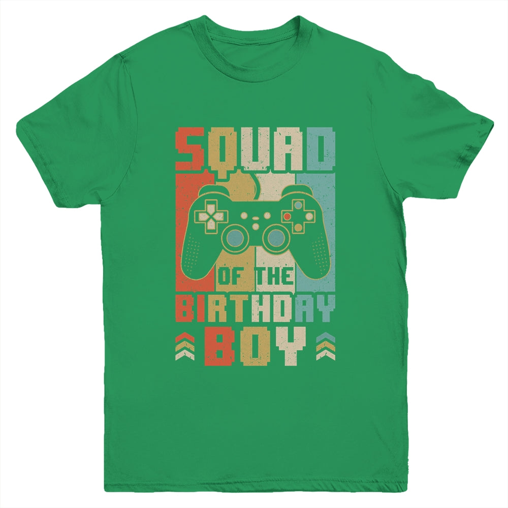 Squad Of The Birthday Boy Video Gamer Party Matching Family Youth Shirt | siriusteestore