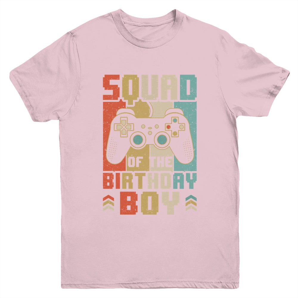 Squad Of The Birthday Boy Video Gamer Party Matching Family Youth Shirt | siriusteestore
