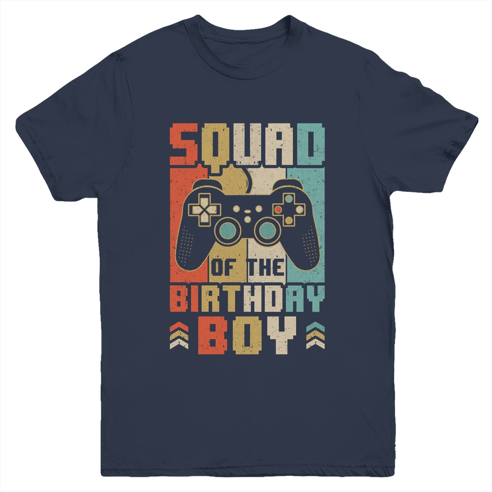 Squad Of The Birthday Boy Video Gamer Party Matching Family Youth Shirt | siriusteestore