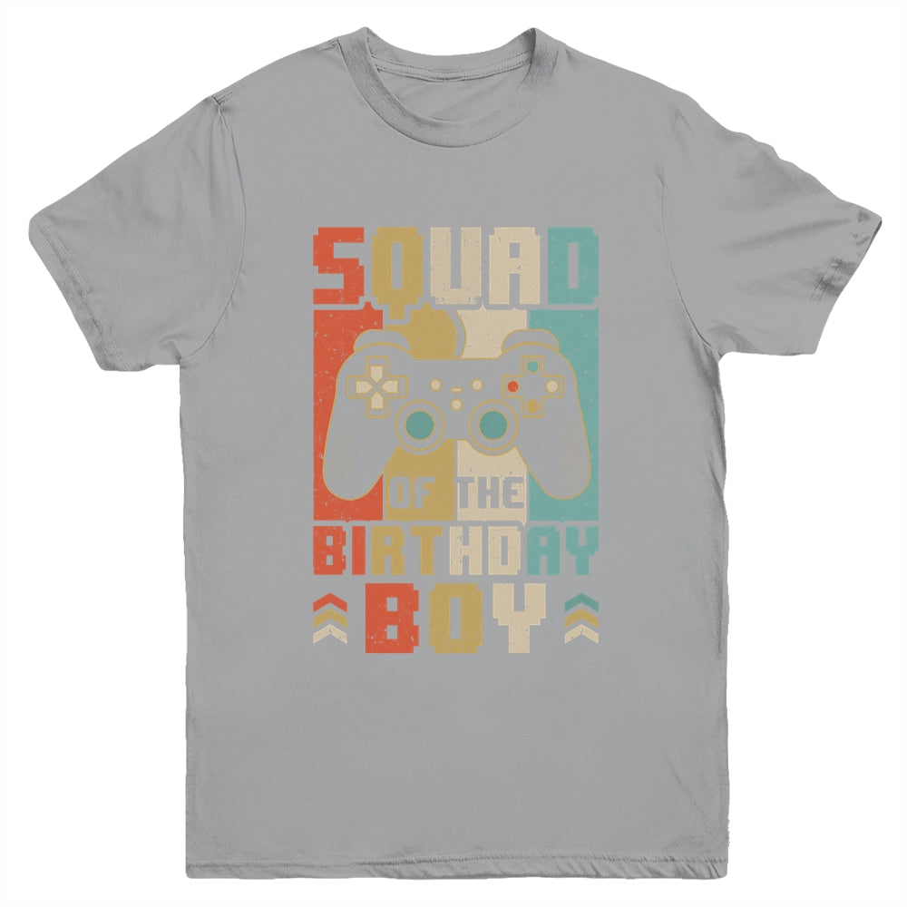Squad Of The Birthday Boy Video Gamer Party Matching Family Youth Shirt | siriusteestore
