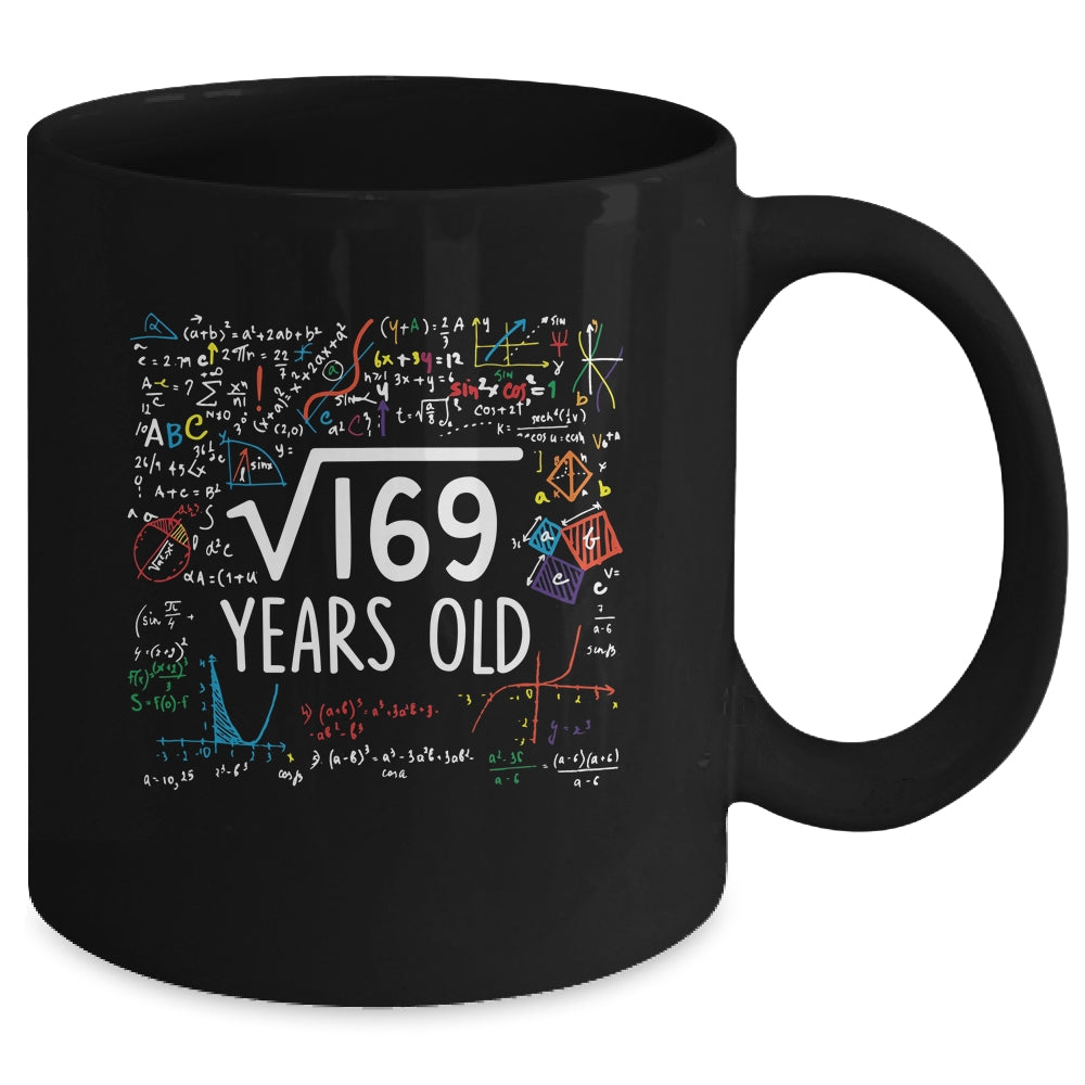 Square Root Of 169 13th Birthday 13 Year Old Math Mug | siriusteestore