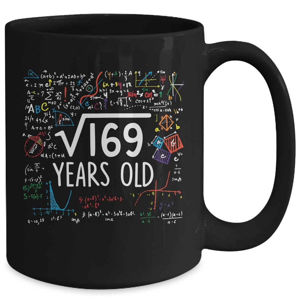 Square Root Of 169 13th Birthday 13 Year Old Math Mug | siriusteestore