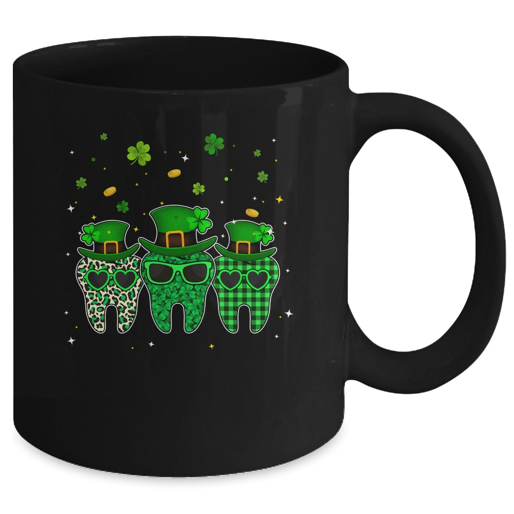 St Patrick's Day Cute Plaid Tooth Dental Assistant Mug | siriusteestore