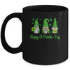 St Patricks Day Gnomes Holing Shamrock Horseshoe Irish Gnome Mug | siriusteestore