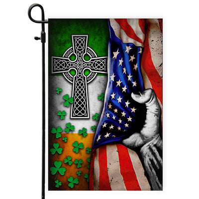 St Patricks Day Irish Flag Celtic Knot Christian Cross American | siriusteestore