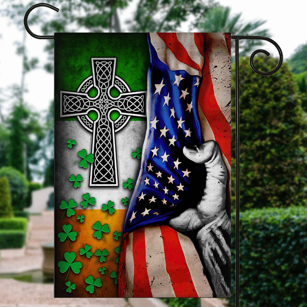 St Patricks Day Irish Flag Celtic Knot Christian Cross American | siriusteestore