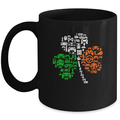 St Patricks Day Shamrock Gaming Video Gamer Kids Boys Men Mug | siriusteestore