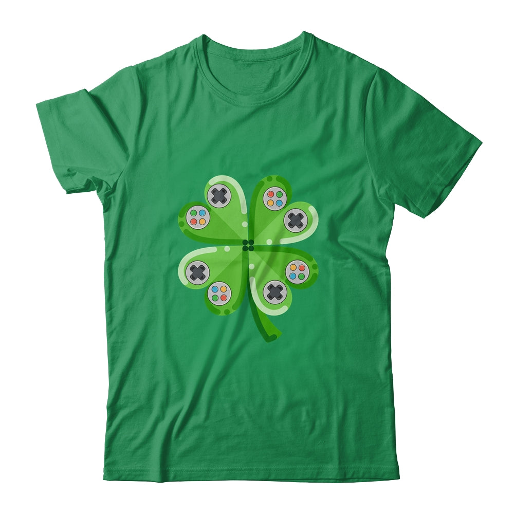 St Patricks Day Shamrock Video Gamer Gaming Kids Boys Men Shirt & Hoodie | siriusteestore