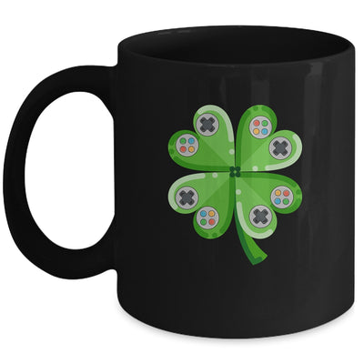 St Patricks Day Shamrock Video Gamer Gaming Kids Boys Men Mug | siriusteestore