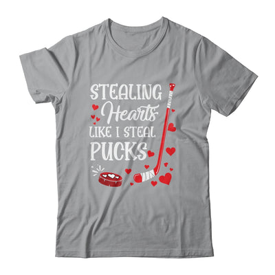 Stealing Hearts Like I Steal Pucks Valentines Day Ice Hockey Shirt & Hoodie | siriusteestore