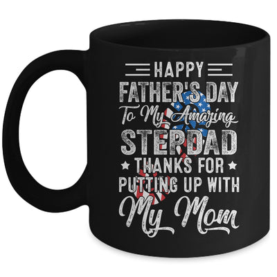 Step Dad Thanks For Putting Up With My Mom Fathers Day Mug | siriusteestore