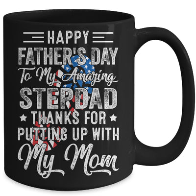 Step Dad Thanks For Putting Up With My Mom Fathers Day Mug | siriusteestore