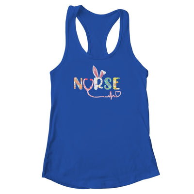 Stethoscope Scrub Nurse Life Easter Day Cute Bunny With Eggs Shirt & Tank Top | siriusteestore