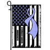 Stomach Cancer Awareness America Flag Periwinkle Ribbon | siriusteestore