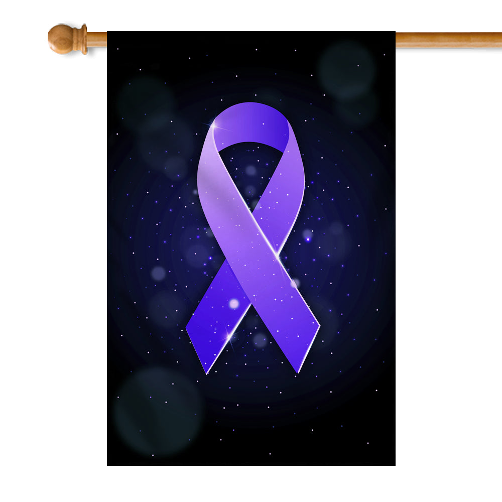 Stomach Cancer Awareness Flag Periwinkle Ribbon | siriusteestore
