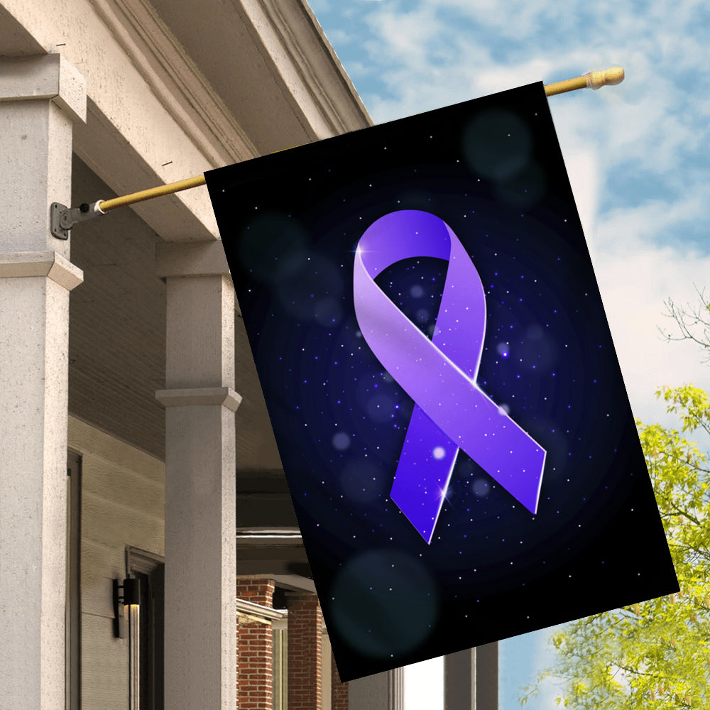 Stomach Cancer Awareness Flag Periwinkle Ribbon | siriusteestore