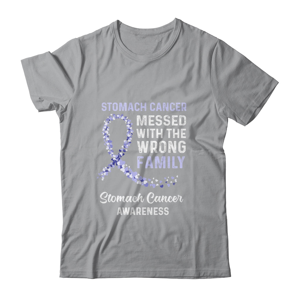 Stomach Cancer Awareness Messed With The Wrong Family Support Shirt & Hoodie | siriusteestore