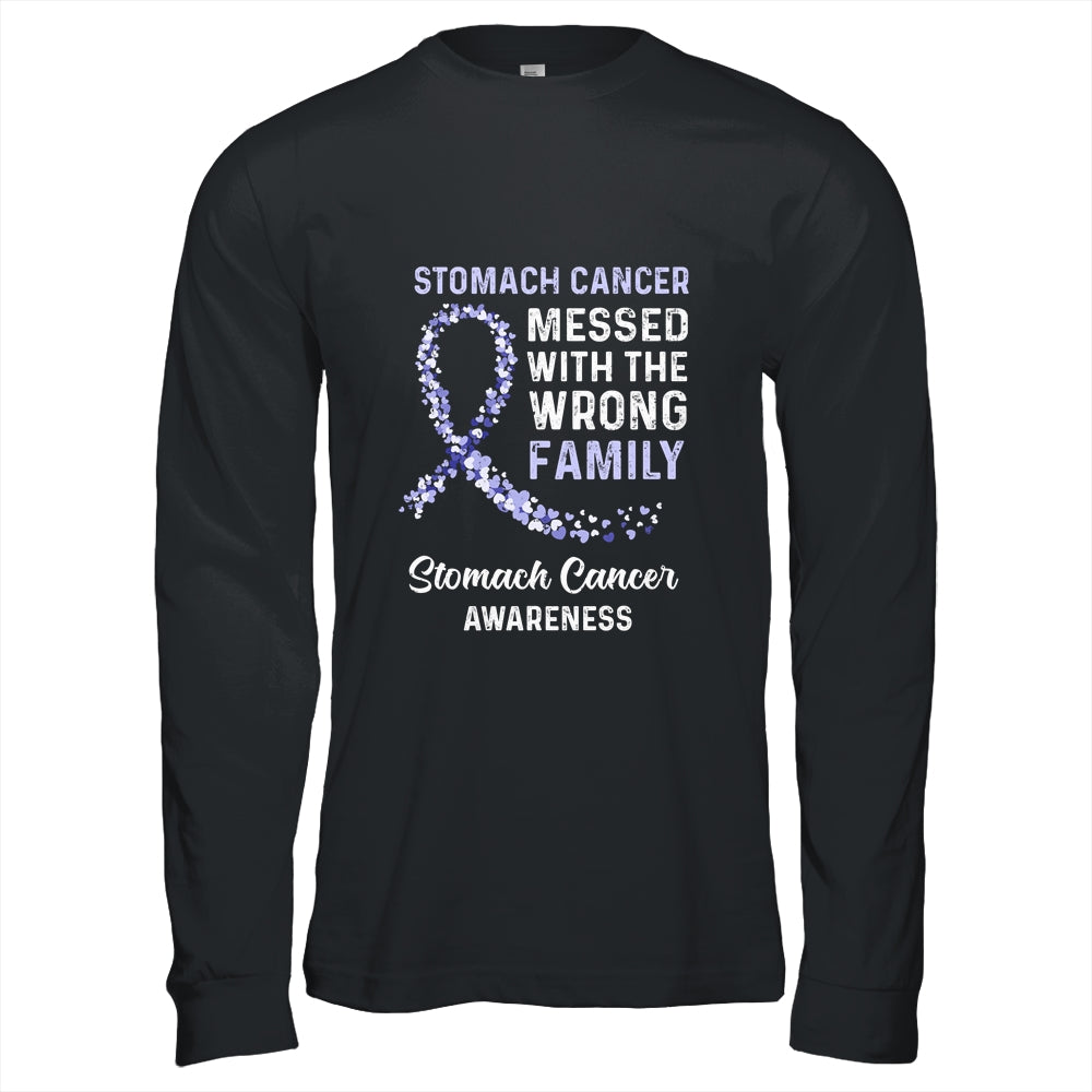 Stomach Cancer Awareness Messed With The Wrong Family Support Shirt & Hoodie | siriusteestore