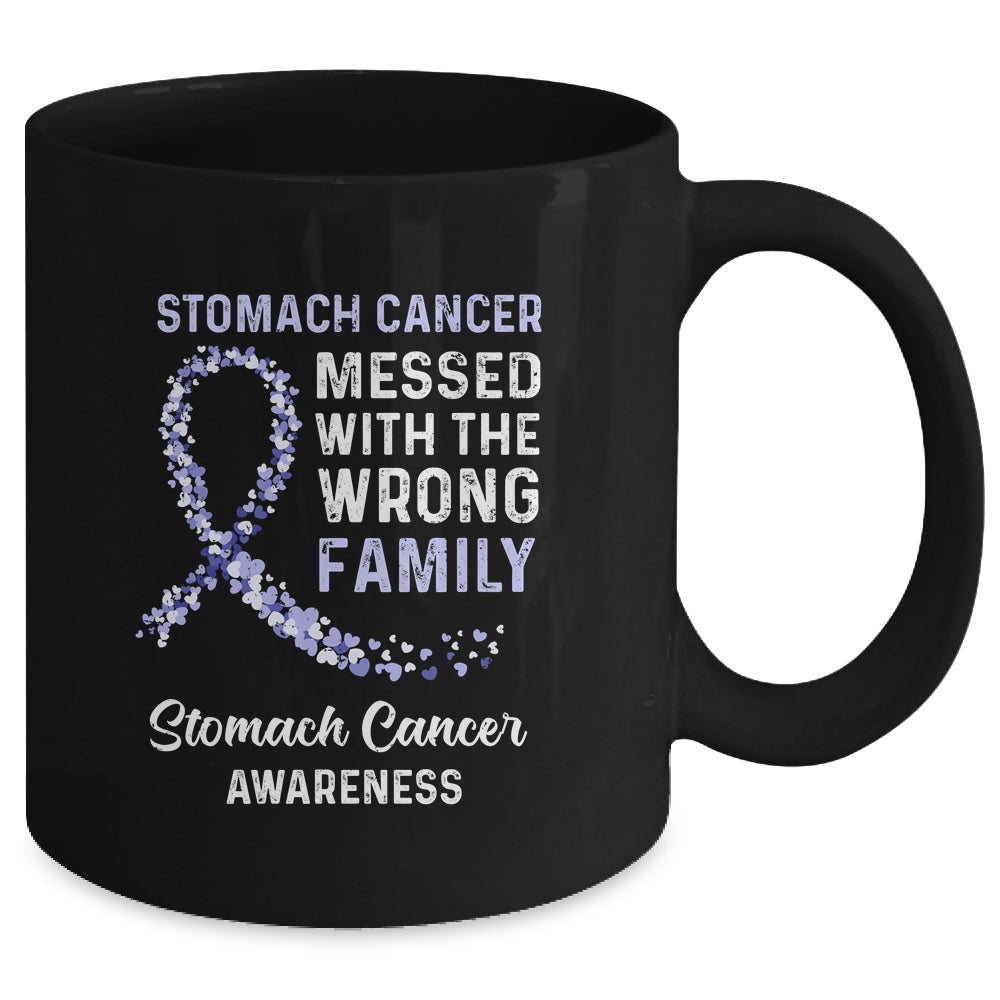 Stomach Cancer Awareness Messed With The Wrong Family Support Mug | siriusteestore