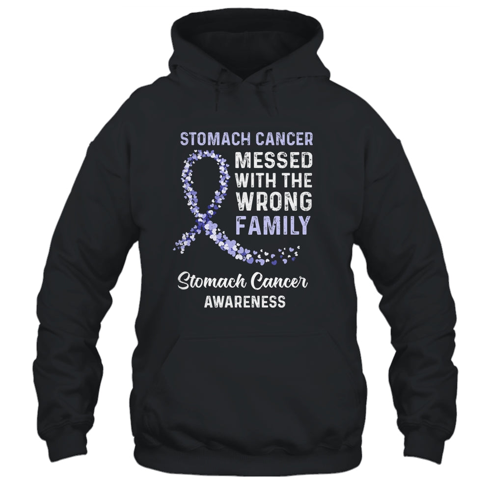 Stomach Cancer Awareness Messed With The Wrong Family Support Shirt & Hoodie | siriusteestore