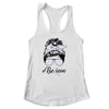 Stomach Cancer Awareness Messy Bun Warrior Believe Shirt & Tank Top | siriusteestore