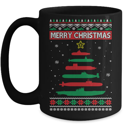 Submarine Military Tree Funny Christmas Ugly Xmas Mug | siriusteestore