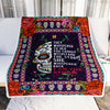 Sugar Candy Skull I Am The Storm Blanket Mexican Mexico Girls Women Birthday Christmas Fleece Blanket | siriusteestore