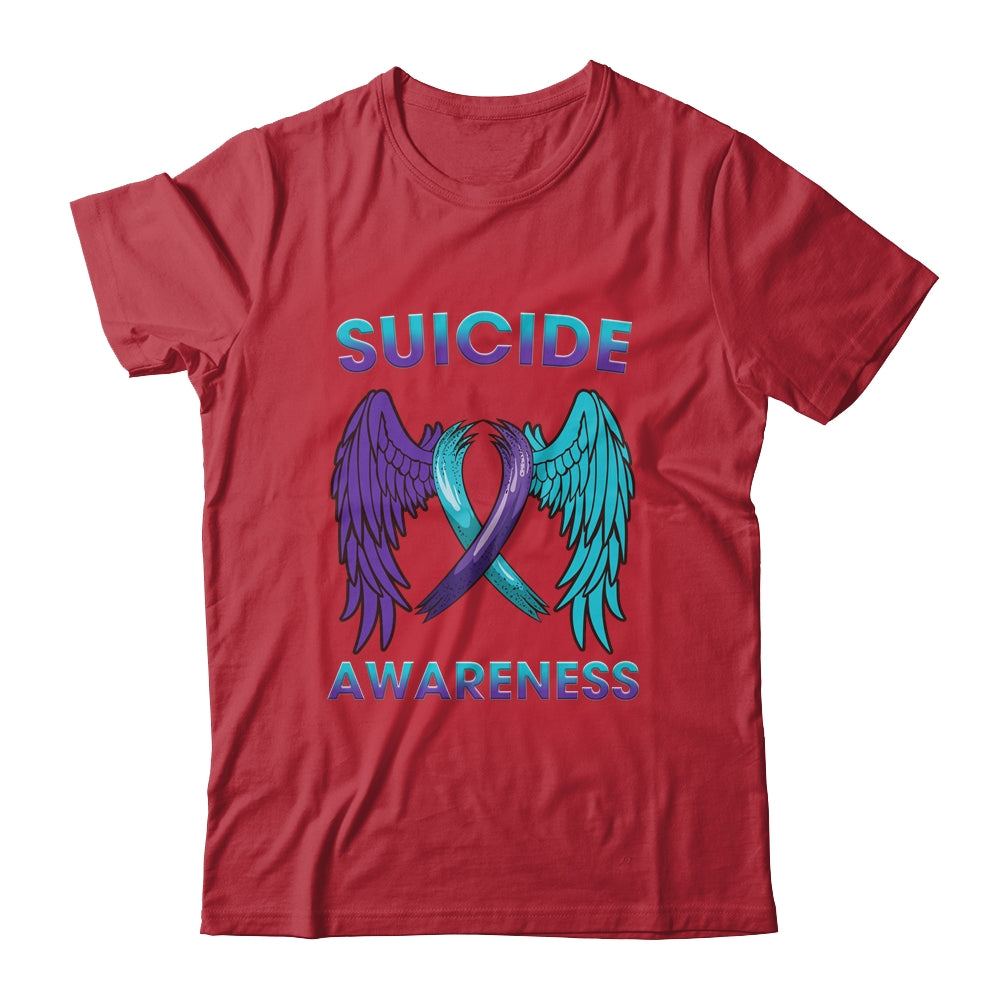Suicide Awareness Wings And Ribbon Suicide Prevention Shirt & Hoodie | siriusteestore