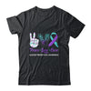 Suicide Prevention Awareness Peace Love Cure Leopard Shirt & Hoodie | siriusteestore