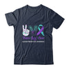 Suicide Prevention Awareness Peace Love Cure Leopard Shirt & Hoodie | siriusteestore