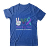 Suicide Prevention Awareness Peace Love Cure Leopard Shirt & Hoodie | siriusteestore