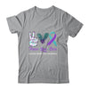 Suicide Prevention Awareness Peace Love Cure Leopard Shirt & Hoodie | siriusteestore