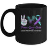 Suicide Prevention Awareness Peace Love Cure Leopard Mug | siriusteestore