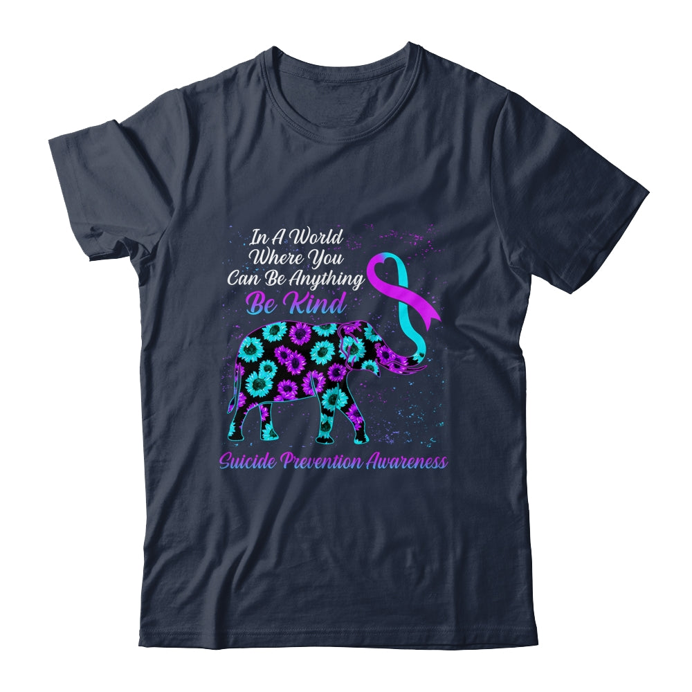 Suicide Prevention Awareness Sunflower Elephant Be Kind Shirt & Hoodie | siriusteestore