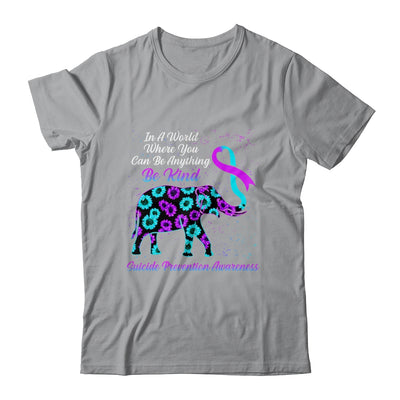 Suicide Prevention Awareness Sunflower Elephant Be Kind Shirt & Hoodie | siriusteestore
