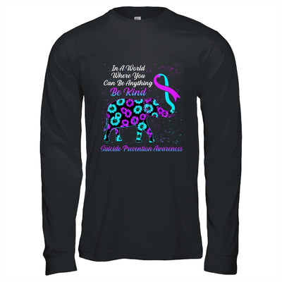 Suicide Prevention Awareness Sunflower Elephant Be Kind Shirt & Hoodie | siriusteestore