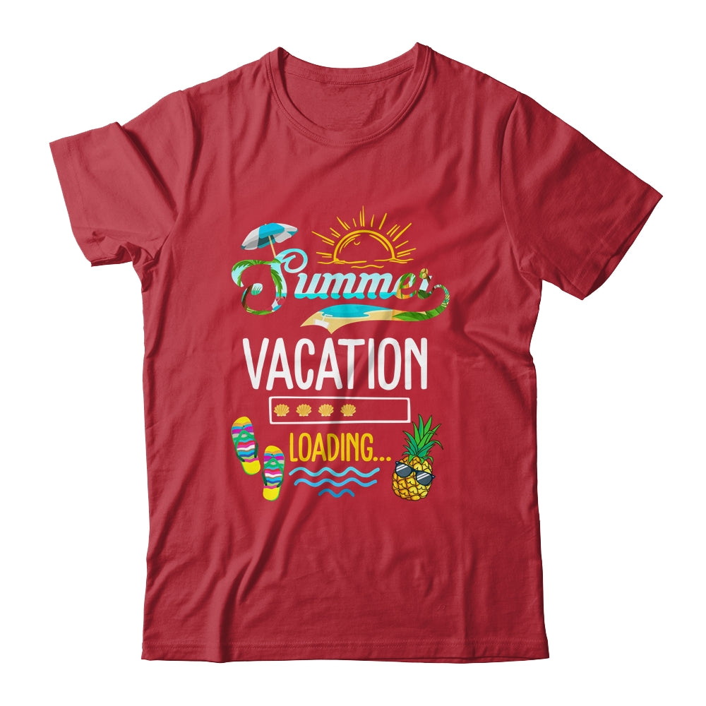 Summer Vacation Loading Last Day Of School Teacher Womens Shirt & Tank Top | siriusteestore