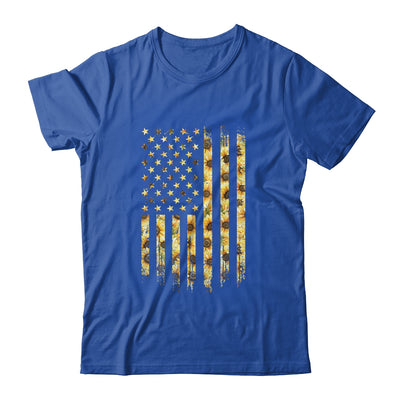 Sunflower American Flag Funny Graphic Summer Vacation Shirt & Tank Top | siriusteestore