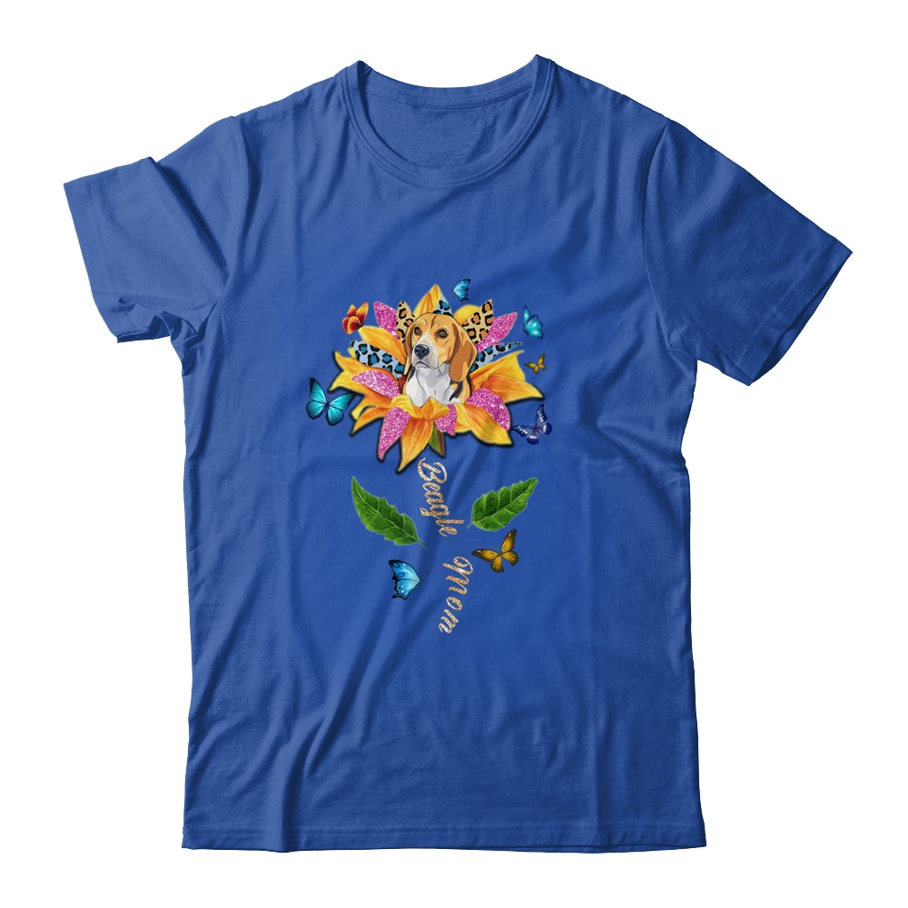 Sunflower Beagle Mom Dog Lover Mothers Day Shirt & Tank Top | siriusteestore