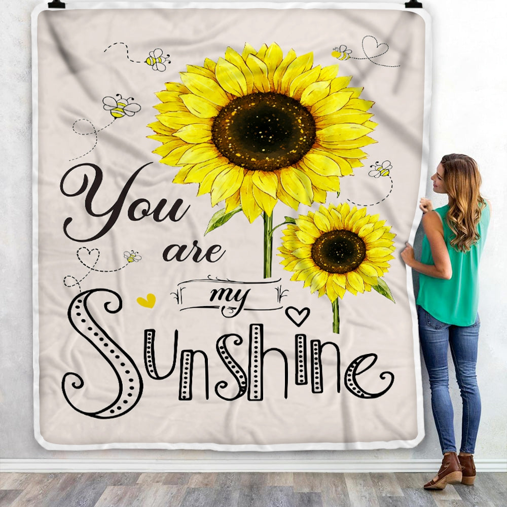 Sunflower Blanket You Are My Sunshine For Daughter Niece Granddaughter 