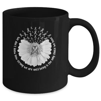 Sunflower Brain Cancer Awareness Grey Ribbon In May Mug | siriusteestore